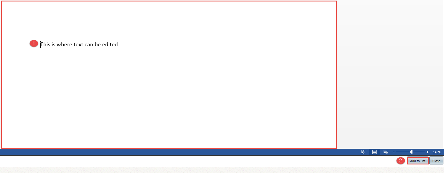Add to List Option